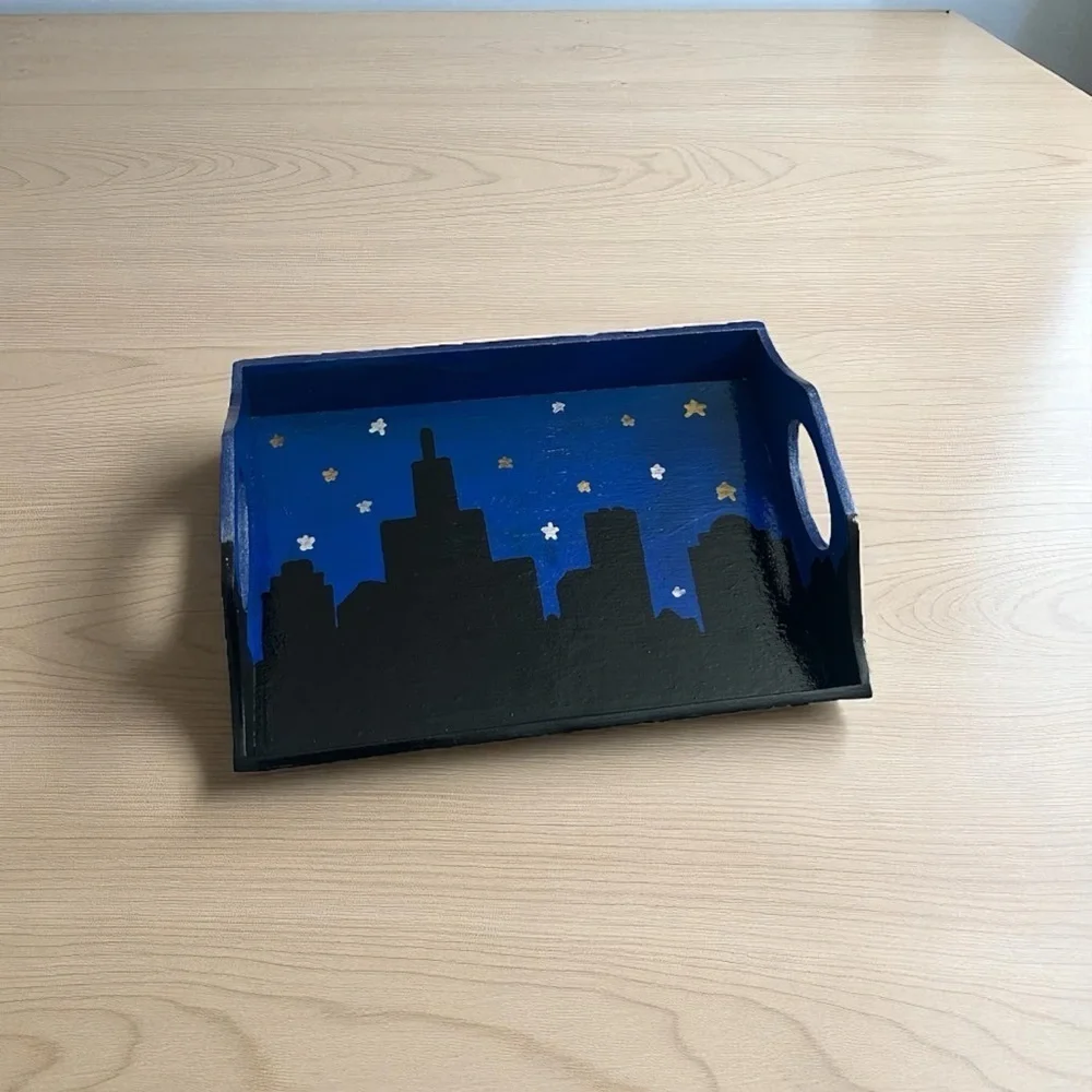 Handmade City Skyline Trinket Dish
